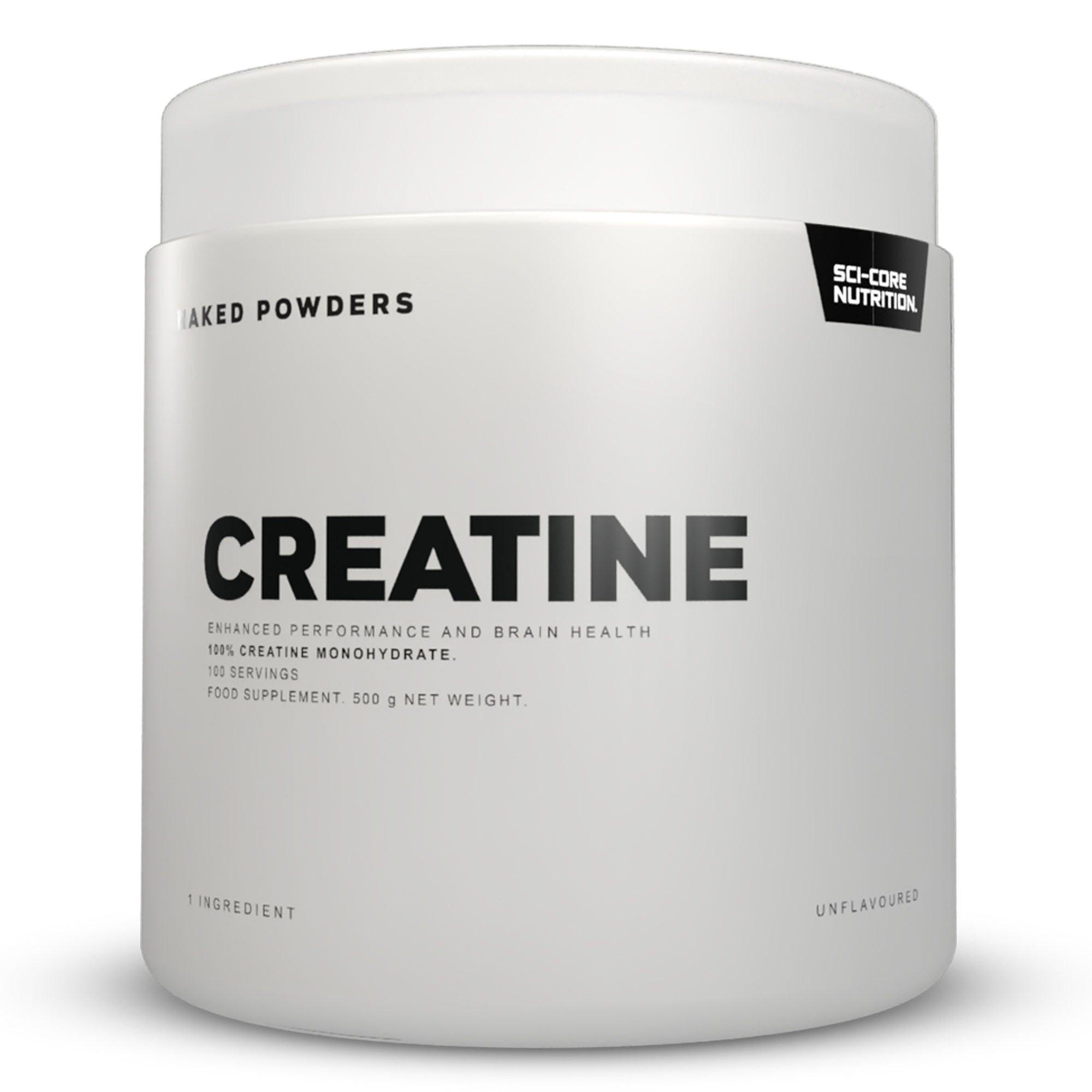 NAKED CREATINE MONOHYDRATE - 500g | 100 Servings | SCI-CORE