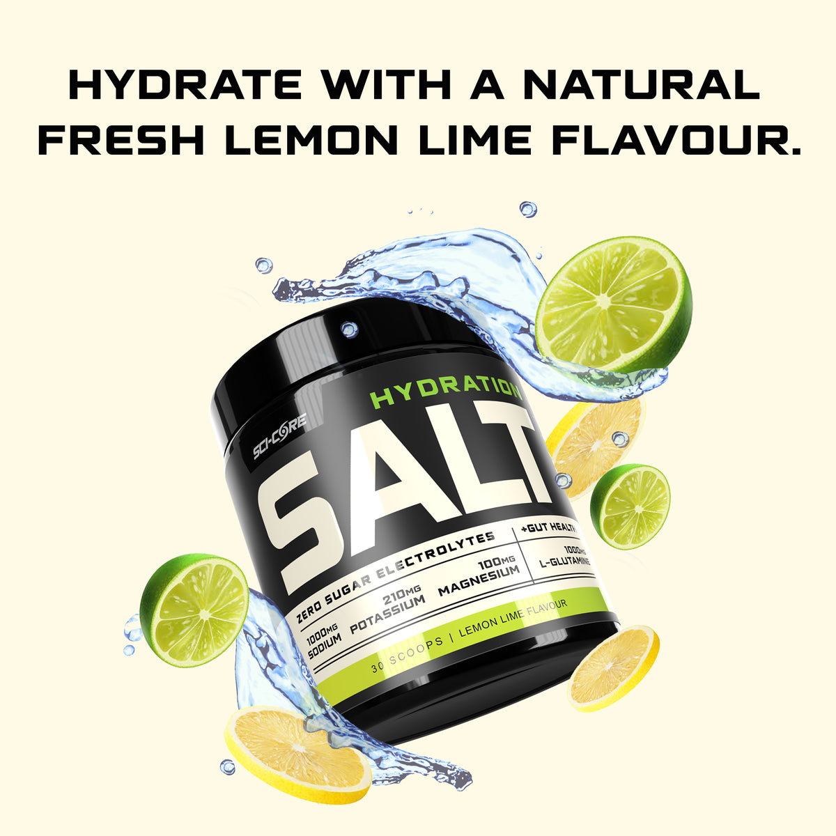 HYDRATION SALT Lemon Lime 240g | 30 servings