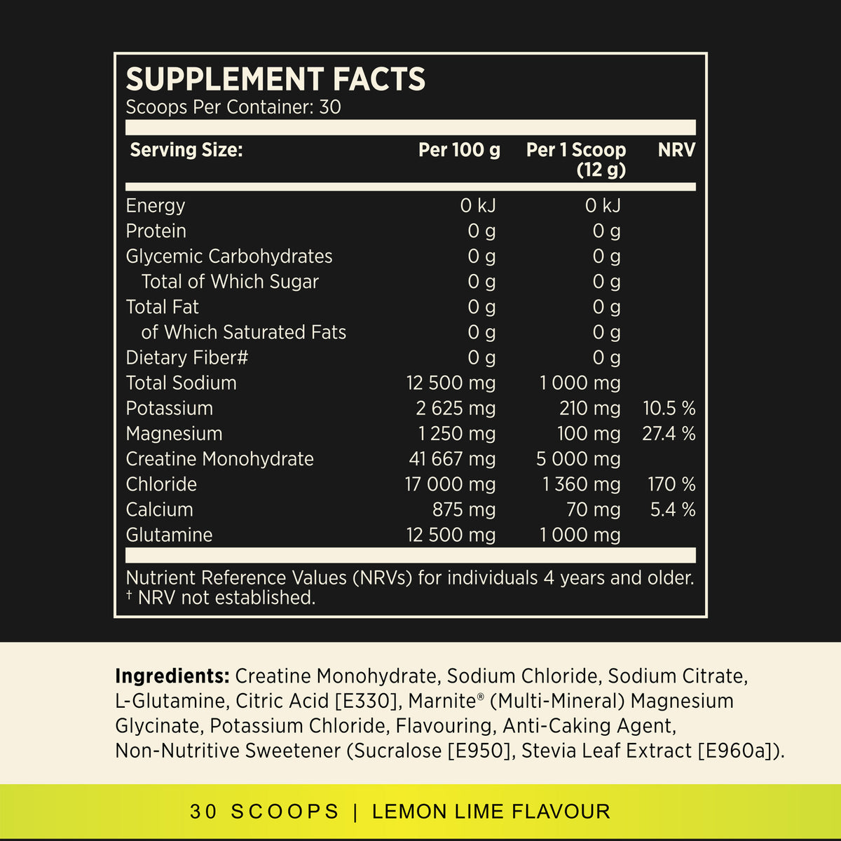 HYDRATION SALT + CREATINE Lemon Lime