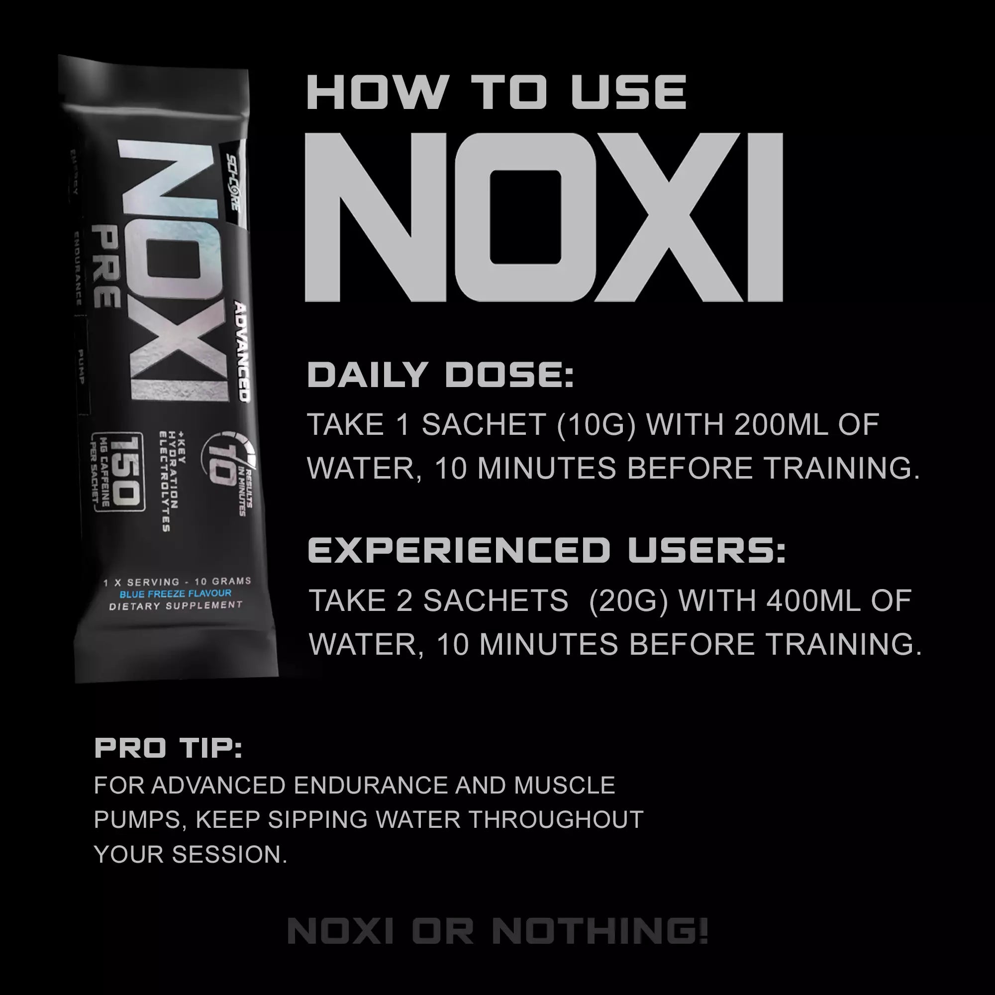 NOXI PRE 10 x single serving sachets