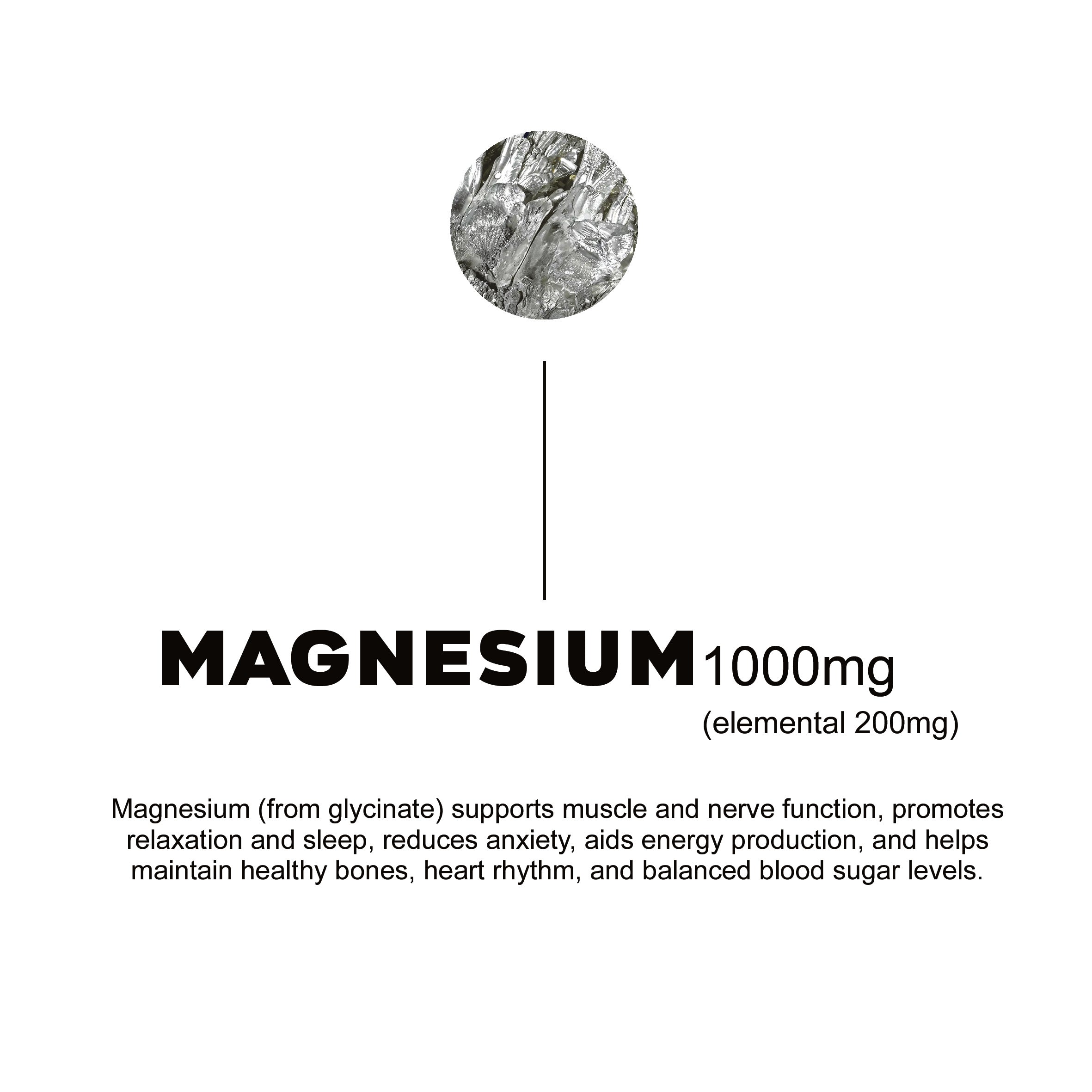 NAC, Magnesium, Omega 3, Vit D3 + K2, Rhodiola Rosea - 30 daily packs