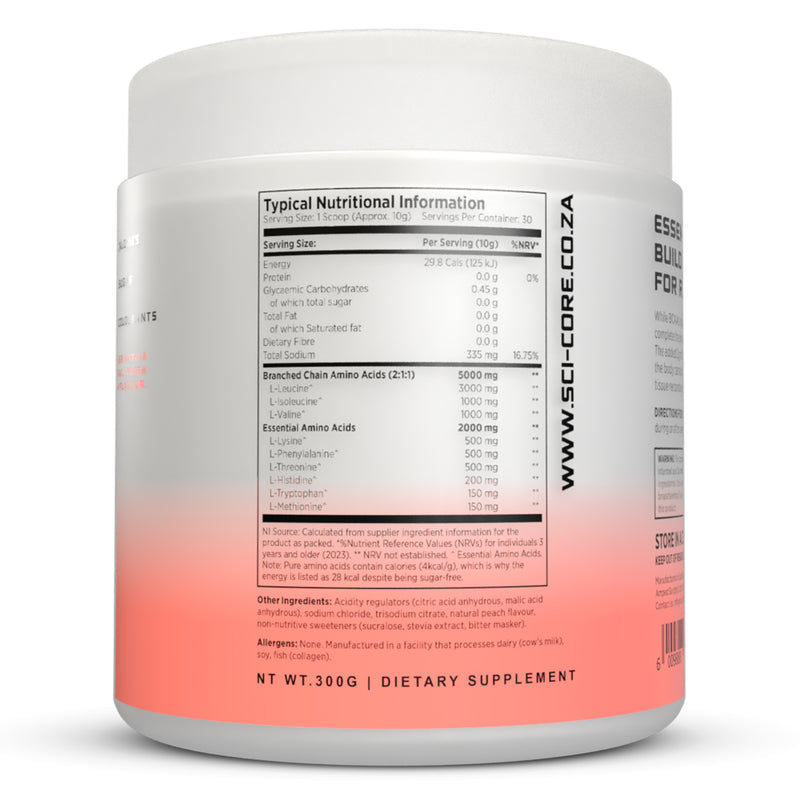 Recovery EAA + BCAAs Peach - 300g | 30 servings (new)