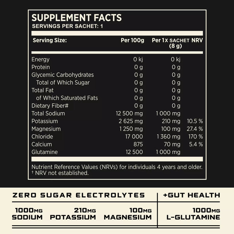 HYDRATION SALT Blood Orange 10 x single serving sachets