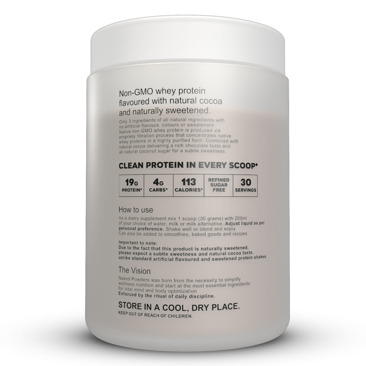 NATURAL PROTEIN + Natural Cocoa + Coconut Sugar - 900g | 30 servings (new)
