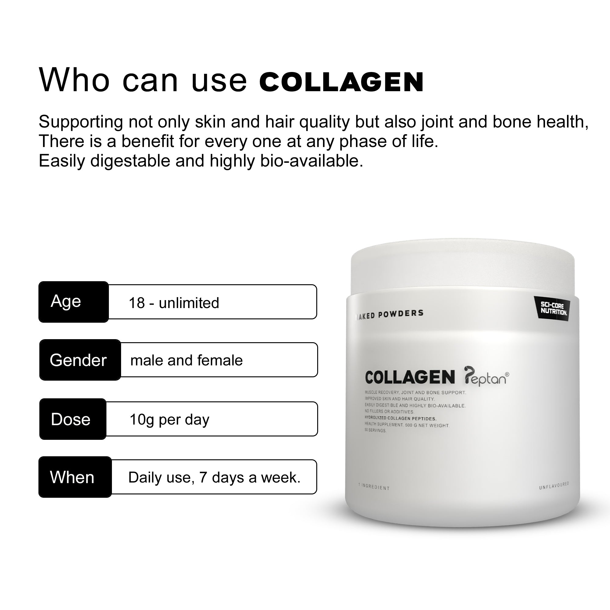 COLLAGEN - 500g | 50 servings