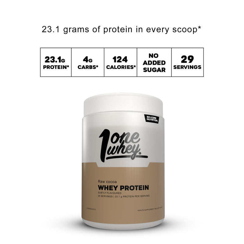 ONE WHEY PROTEIN + Raw Cocoa - 900g | 29 servings (new)