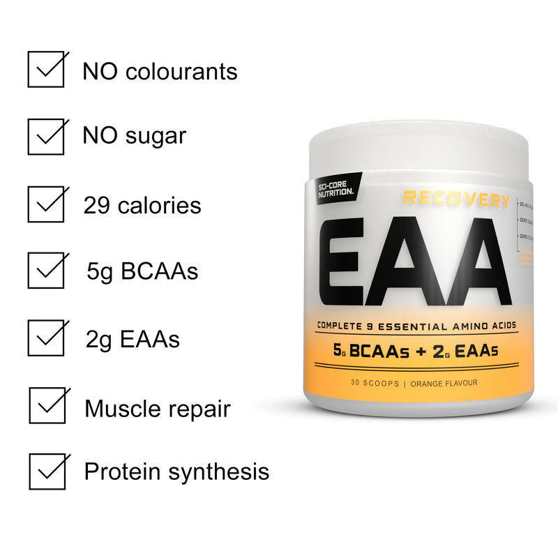 Recovery EAA + BCAAs Orange - 300g | 30 servings (new)