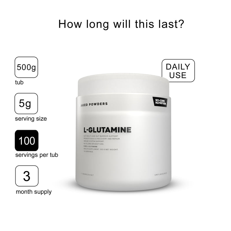 L-GLUTAMINE - 500g | 100 servings