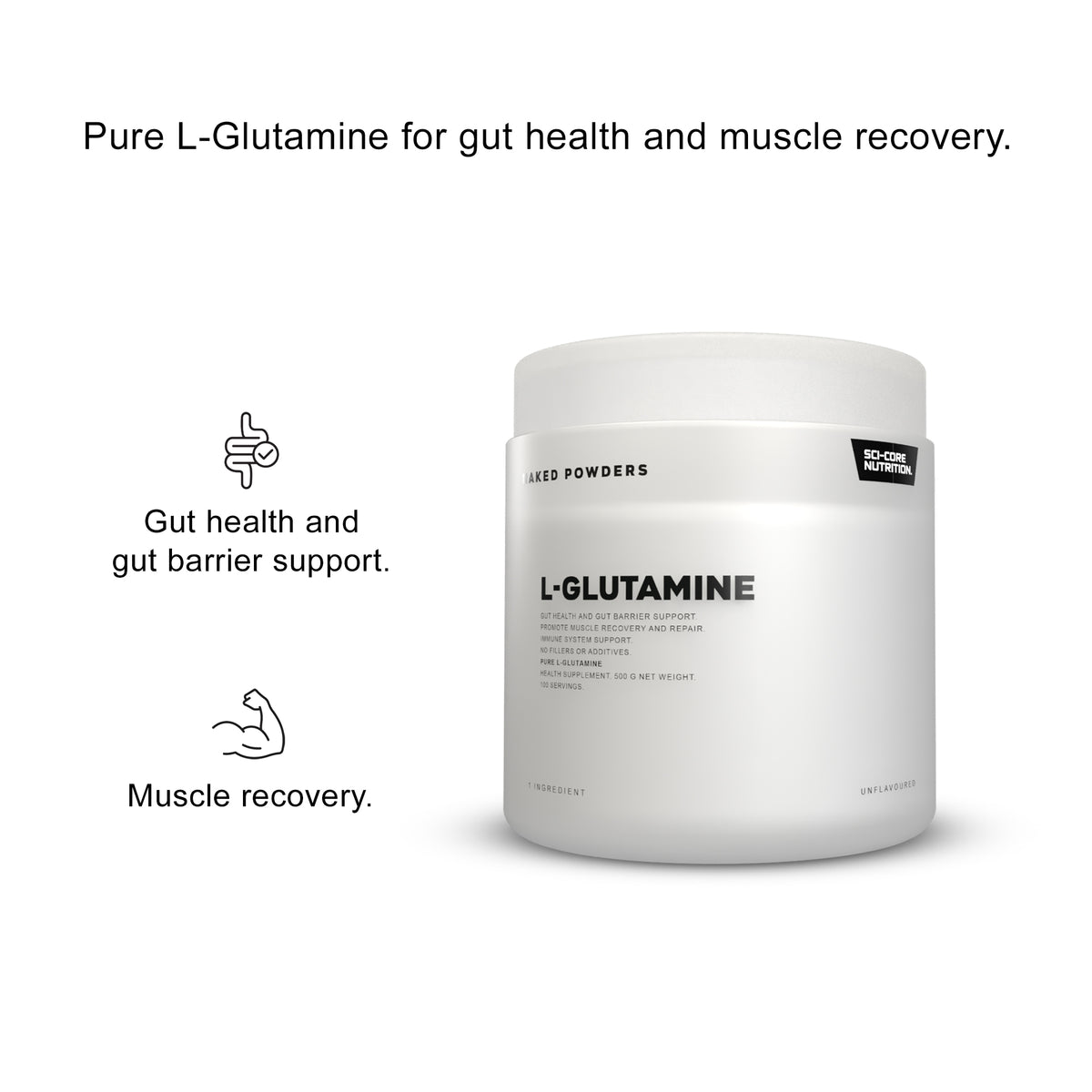 L-GLUTAMINE - 500g | 100 servings