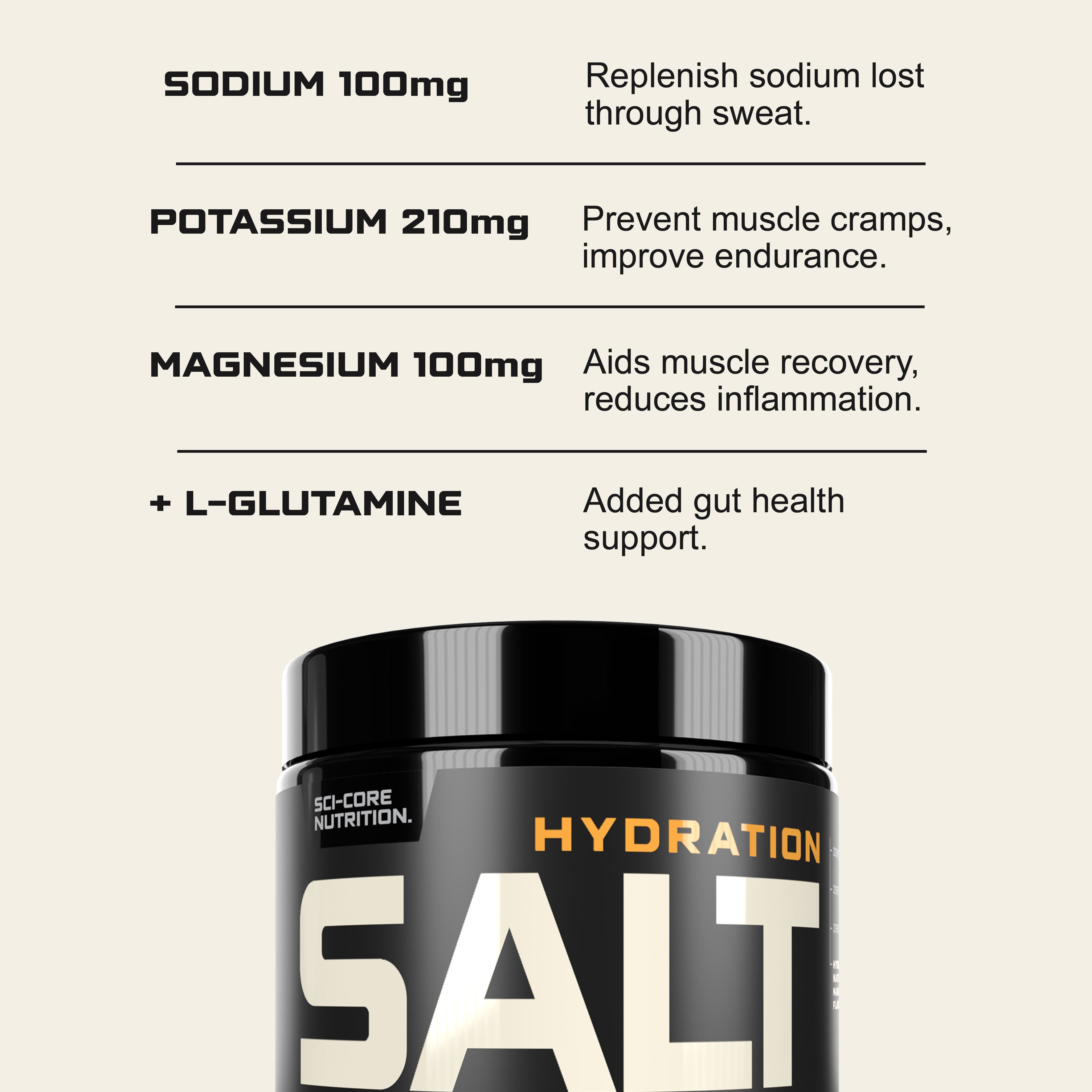 HYDRATION SALT Mango Orange - 240g | 30 servings | SCI-CORE