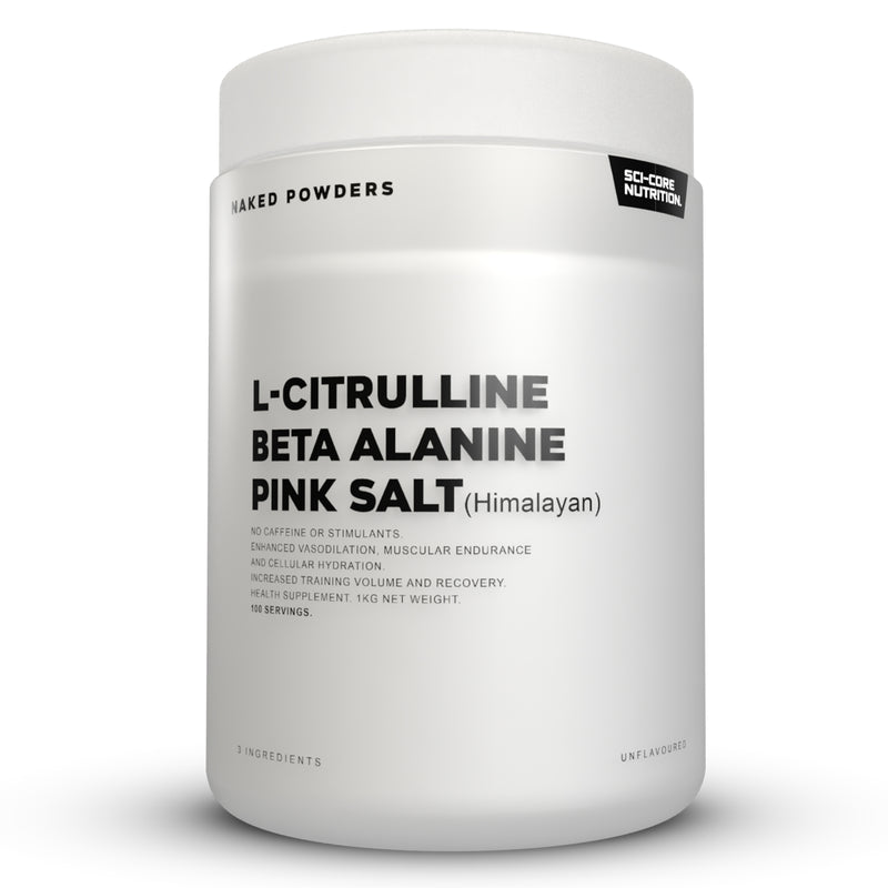 L-citrulline, beta alanine, pink salt -1kg | 100 servings