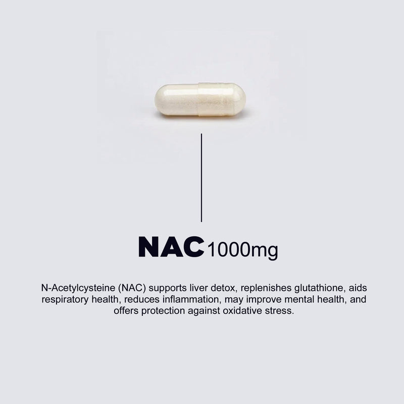 NAC, Magnesium, Omega 3, Vit D3 + K2, Rhodiola Rosea - 30 daily packs