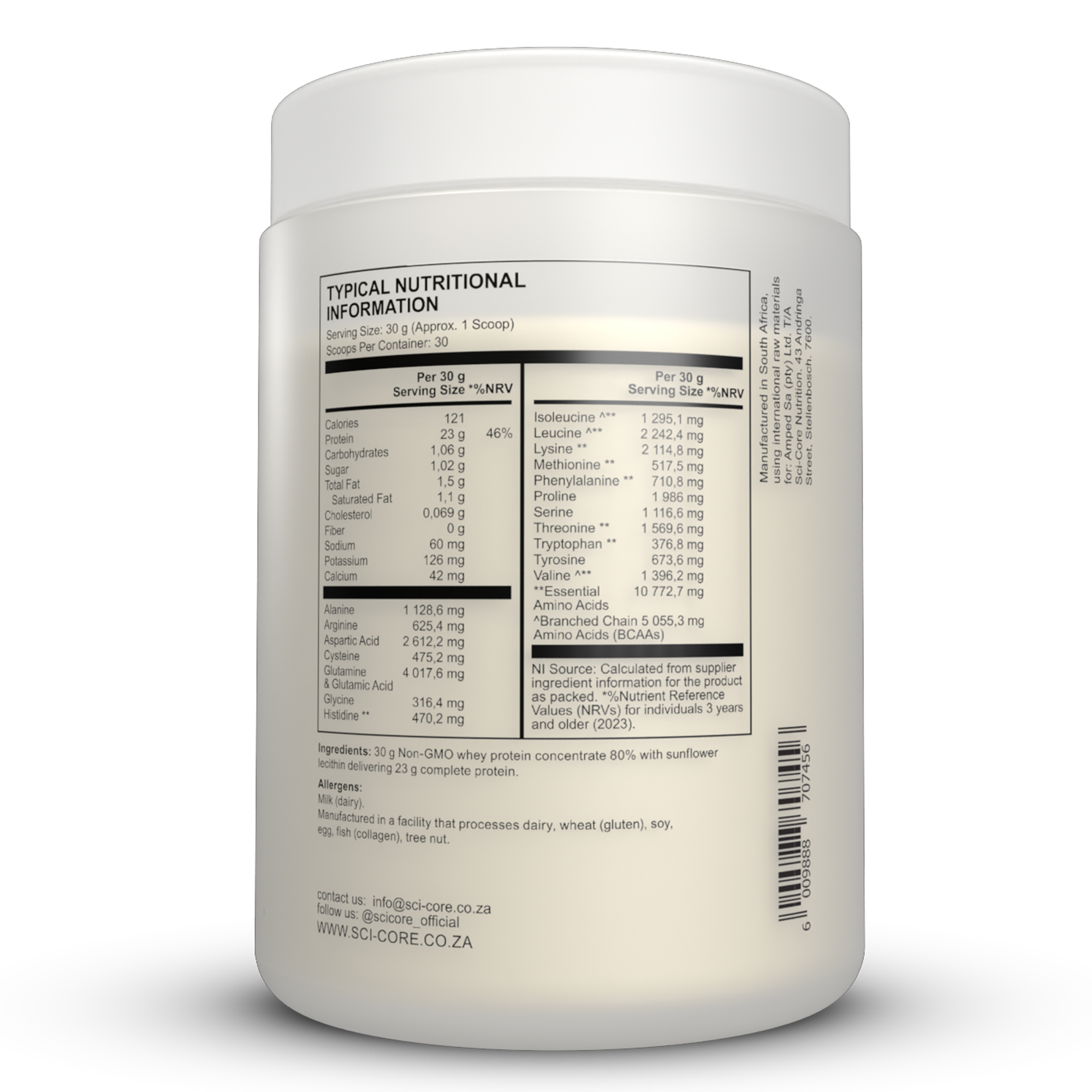 NAKED NATURAL WHEY PROTEIN - UNFLAVOURED - 900g (New)
