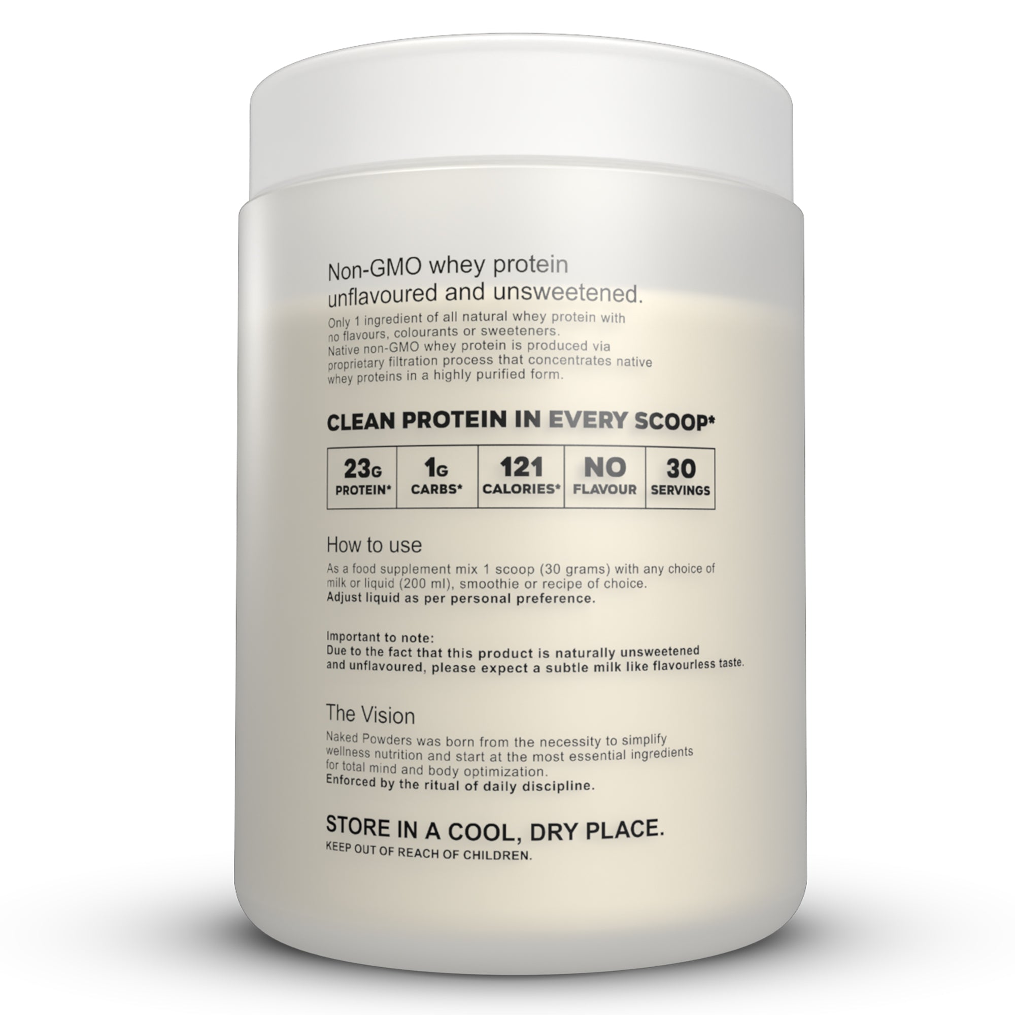 NAKED NATURAL WHEY PROTEIN  unflavoured - 900g | 30 servings (new)