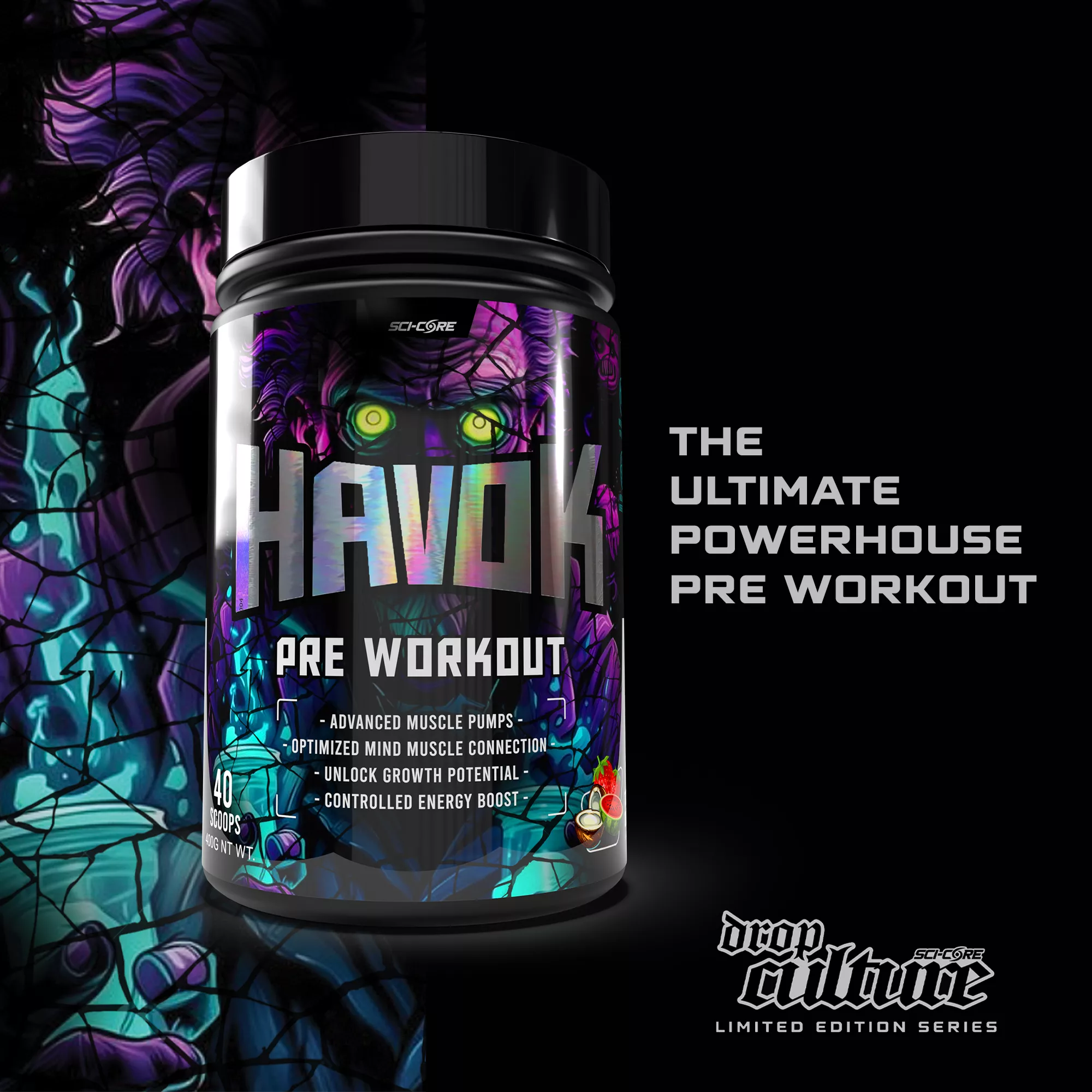 HAVOK LTD PRE WORKOUT - Tigers blood flavour