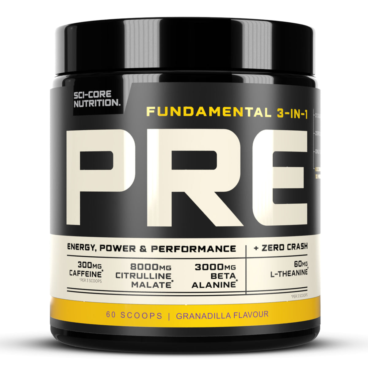 Fundamental 3-in-1 PRE Granadilla - 300g | 60 scoops (New)