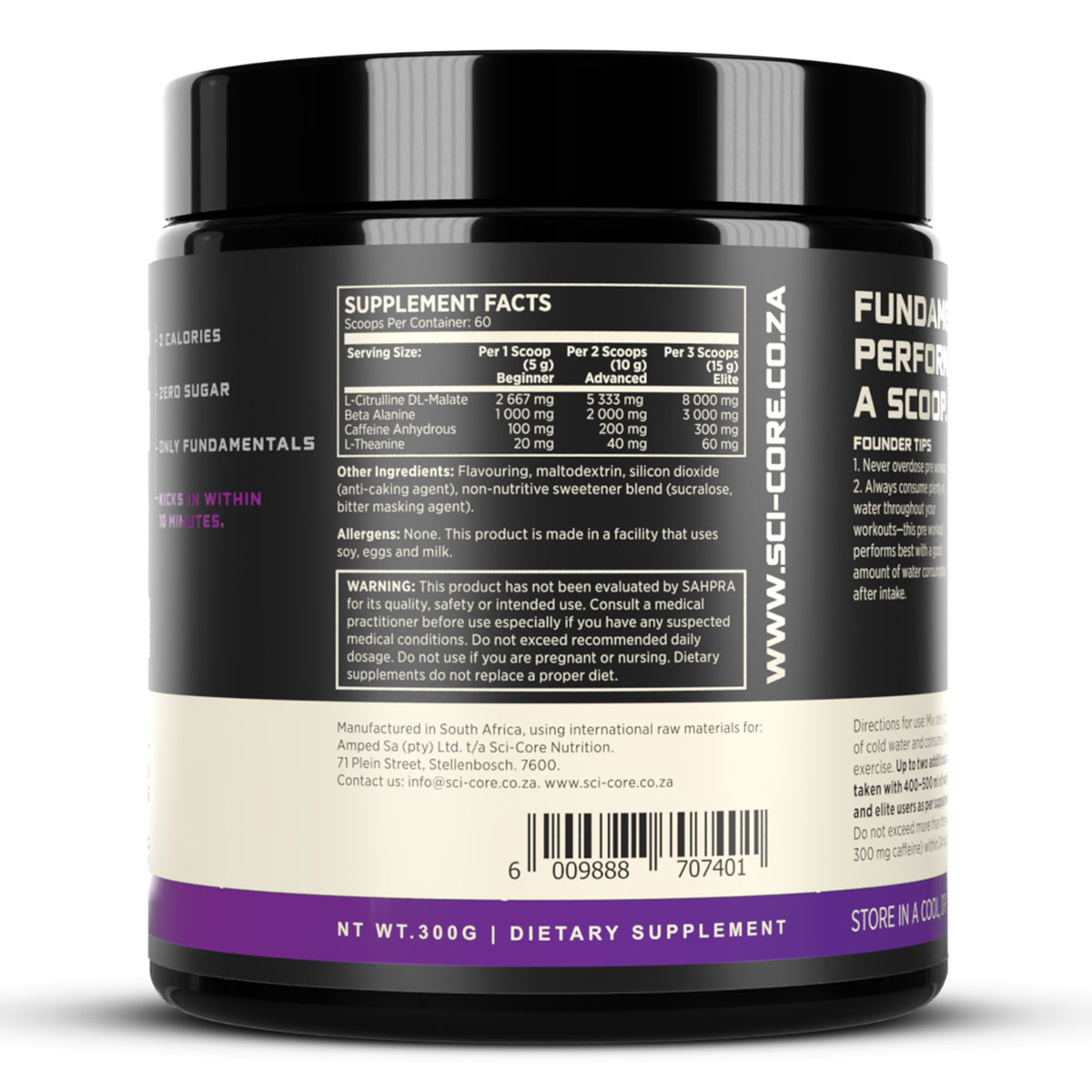 Fundamental 3-in-1 PRE Grape - 300g | 60 scoops (New)