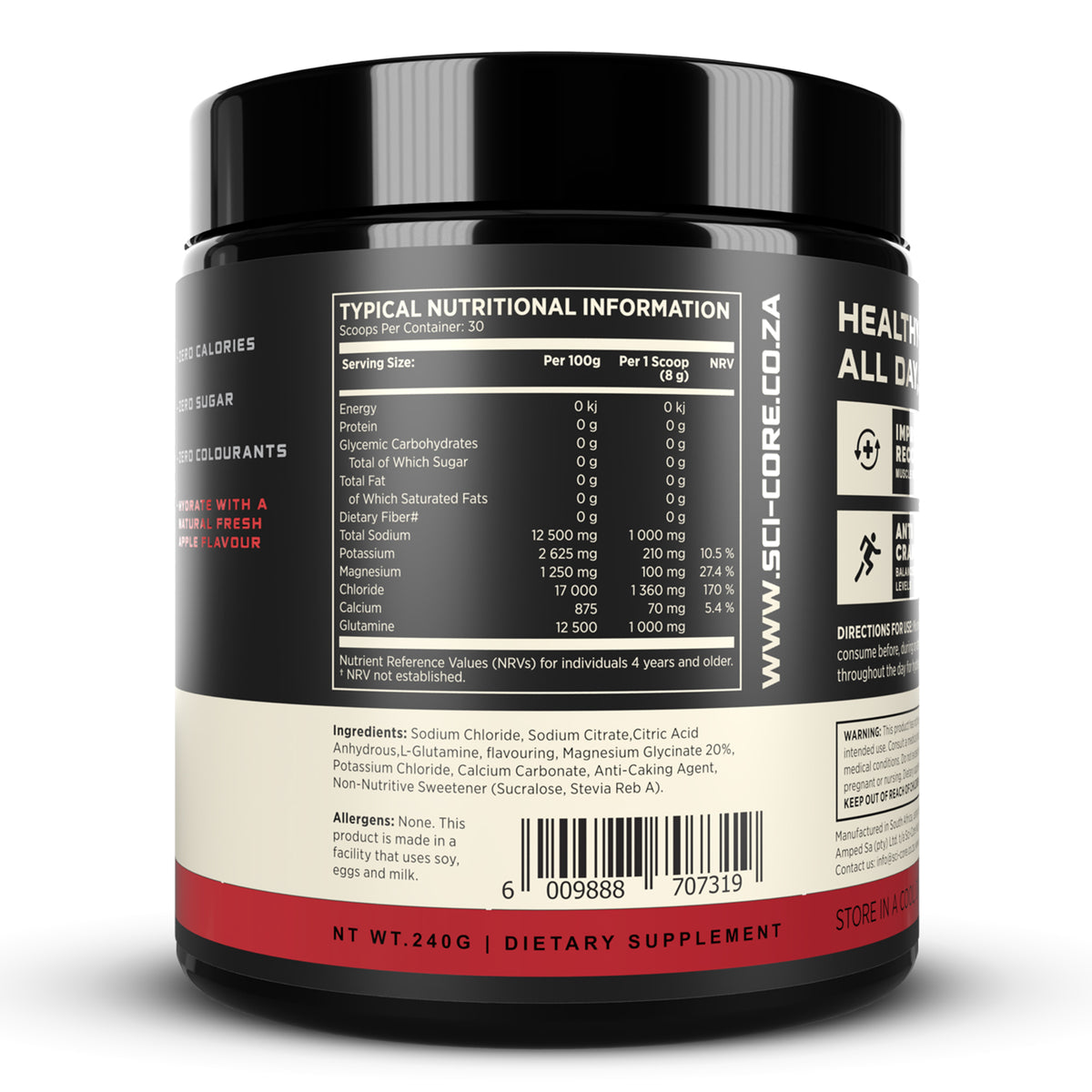 HYDRATION SALT Apple - 240g | 30 servings (New)