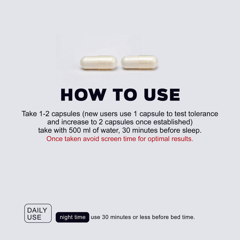 Ashwagandha, Valerian Root, Magnesium, L-Theanine, Zinc, Vit B6 - 60 caps | 30 day supply